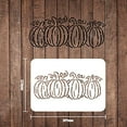 thumbnail image 2 of Pumpkin Stencils Decoration Template Plastic Four Pumpkins Drawing Painting Stencils Rectangle Reusable Stencils for DIY Thanksgiving Halloween Pumpkin Crafts and Decor, 2 of 7
