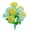 White, variant on 12 Claw Chrysanthemum Flower, Ngxiha 12 Head Claw Chrysanthemum Bunch for Home Decor, Artificial Spider Mum Stem for Floral Arrangement