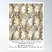 William Morris Floral Wallpaper Sheet ,William Morris Flowers,Vintage Art Nouveau , Poster Wall Art, Modern Wall Decor For Living Room Bedroom, 8x12 UNFRAMED