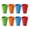 Multicolor-8pc, variant on Reusable Collapsible Silicone Folding Cups with Lids,Portable Retractable Travel Water Cups for Camping,Hiking,Travel & Daily Use