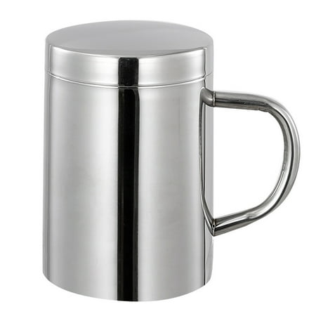 

1Pc Stainless Steel Mug Household Water Storage Cup Simple Tea Cup with Handle