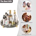 thumbnail image 4 of Vitrina cosmética giratoria, bandeja organizadora de lujo ligera para baño de dormitorio Hugtrwg Para estrenar, 4 of 9