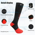 thumbnail image 6 of Savior Heat Electric Heated Socks Knee High Winter Thermal Socks for Men & Women Battery Heating Hunting Foot Warmer Gear for Cold Weather, 6 of 9