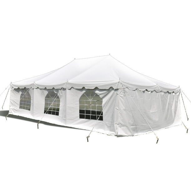 Outsunny 40 X 20 White Large Outdoor Carport Canopy Party Tent With