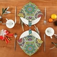 thumbnail image 3 of Coolnut Retro and Elegant Bohemia Cloth Napkins Set of 4, Durable Printed Washable Table Napkins for Valentines, Weddings, Dinners Parties Home Decor, 20 x 20 Inch Washcloth Gift, 3 of 7