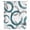 Turquoise, variant on Turquoise Grey Sheer Curtains 63 Inches Long, Geometric Circle Modern Abstract Simple Art Light Filering Curtains, Breathable Simi Curtain Privacy Drapes for Living Room Bedroom Window Treatment