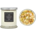 thumbnail image 4 of New Moon Beginnings Positive Energy Candle Crystal & Herb Candles - Energy clearing - All Natural Soy Candle - Lavender Eucalyptus Rosemary (Positive Energy, 12oz Glass Jar), 4 of 12