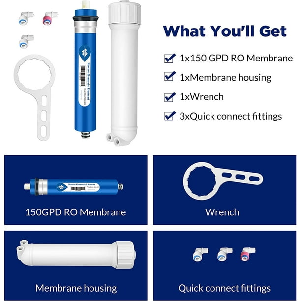 Membrane Solutions 150 GPD Reverse Osmosis Membrane RO Membrane Solutions 150 GPD Reverse Osmosis Membrane RO