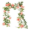 thumbnail image 2 of 2pcs Realistic Artificial Rose Vine - Perfect for Home, Garden & Party Decor!, 2 of 7