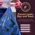 thumbnail image 4 of Recycling Tall 13-Gallon Kitchen Drawstring Trash Bags- Extra-Strong Plastic Garbage Bags [Blue 60 Pack]- Thick Trash Can Liners For Kitchen & Outdoor Bins- 2ft x2ft Unscented Trash Bags, 4 of 4