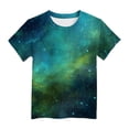 thumbnail image 4 of Toddler Girls Soft Cotton Short Sleeve T-Shirts 24 Months 2t 3t 4t 5t 6t 7t Kids Casual Summer Tops Crew Neck Basic Daily Wear Tees Gibobby,4-5 Years ,Dark Blue, 4 of 4