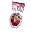 thumbnail image 2 of CUTICATE Halloween Toilet Seat Sticker Bloody Hand 3D Wall Stickers PVC Wallpaper Sign Toilet Lid Decals for Club WC Bathroom Washroom, 2 of 8