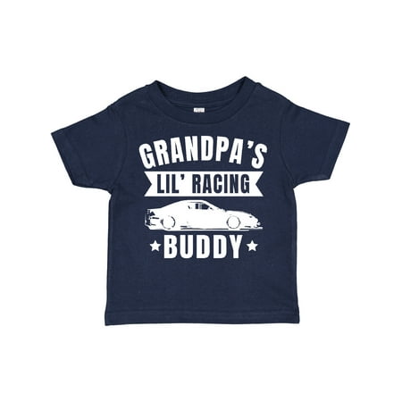 

Inktastic Grandpas Lil Racing Buddy Gift Toddler Boy or Toddler Girl T-Shirt
