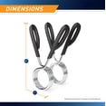 thumbnail image 6 of Compass Health 2" Quick Release Chrome Clamp Lock Exercise Collar (2 Piece), 6 of 8
