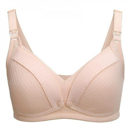 

Big Sale!!Maternity Nursing Bra Pregnant Women Mama Open Breast Bra Cotton Wire Free Sleep Underwear Lactating Nursing Bralette Sea M