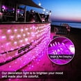 thumbnail image 2 of 9.8ft x 6.6ft 200 LED Christmas Net Lights, 8 Modes Mesh Fairy Christmas Lights, Net String Christmas Lights for Xmas Tree Decorations (Purple), 2 of 6
