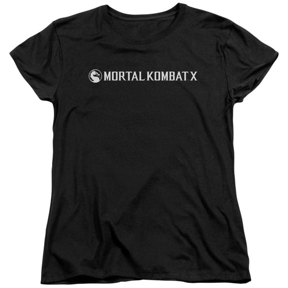 Mortal Kombat X - Horizontal Logo - Women's Short Sleeve Shirt - Large