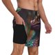 thumbnail image 2 of Balery Rainbow Scales Fantasy Dragon Bañador para hombre, shorts de playa de secado rápido con entrepierna y forro de compresión-3X-Large, 2 of 6