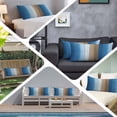 thumbnail image 6 of Blue Brown Body Pillow Covers 20"x54", Gradient Wood Grain Farmhouse Country Soft Brushed Microfiber Breathable Throw Pillow Covers, Pillowcase with Zipper for Couch Sofa Bedroom Living Room, 6 of 9