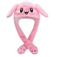 thumbnail image 2 of Gorro de Conejo BTS Kpop Rosa Con Orejas En Movimiento, 2 of 2