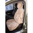 thumbnail image 6 of Zone Tech Genuine Sheepskin Car Seat Cover Mocha Fluffy Luxury Wool Front Seat Covers, 6 of 8
