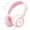 Pink and White, variant on Kids Headphones, 85/94dB Safe Volume Kids Headphones for School Computer, Kids Wired Headphones with Built-in Microphone, Noise Isolation, Adjustable Headphones Wired for Kids, Girls, Boys, Tablet