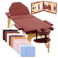 thumbnail image 1 of Cama de Masaje Onof  MB-001 Portatil SPA Profesional - Vino, 1 of 9