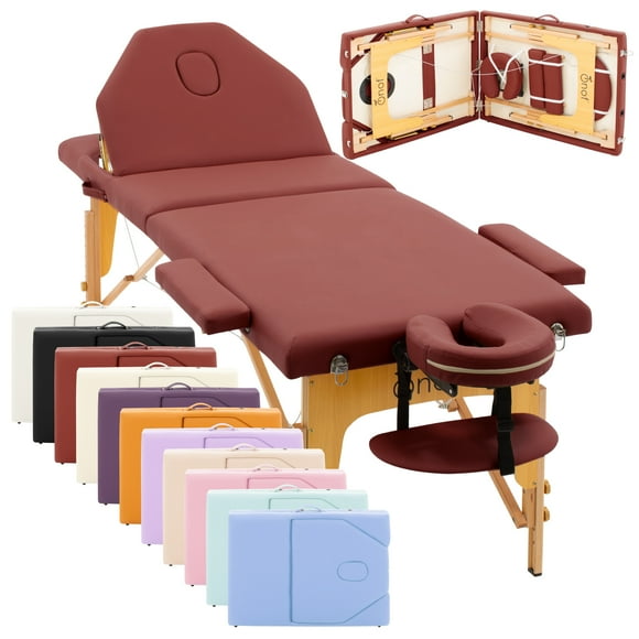 Cama de Masaje Onof MB-001 Portatil SPA Profesional - Vino