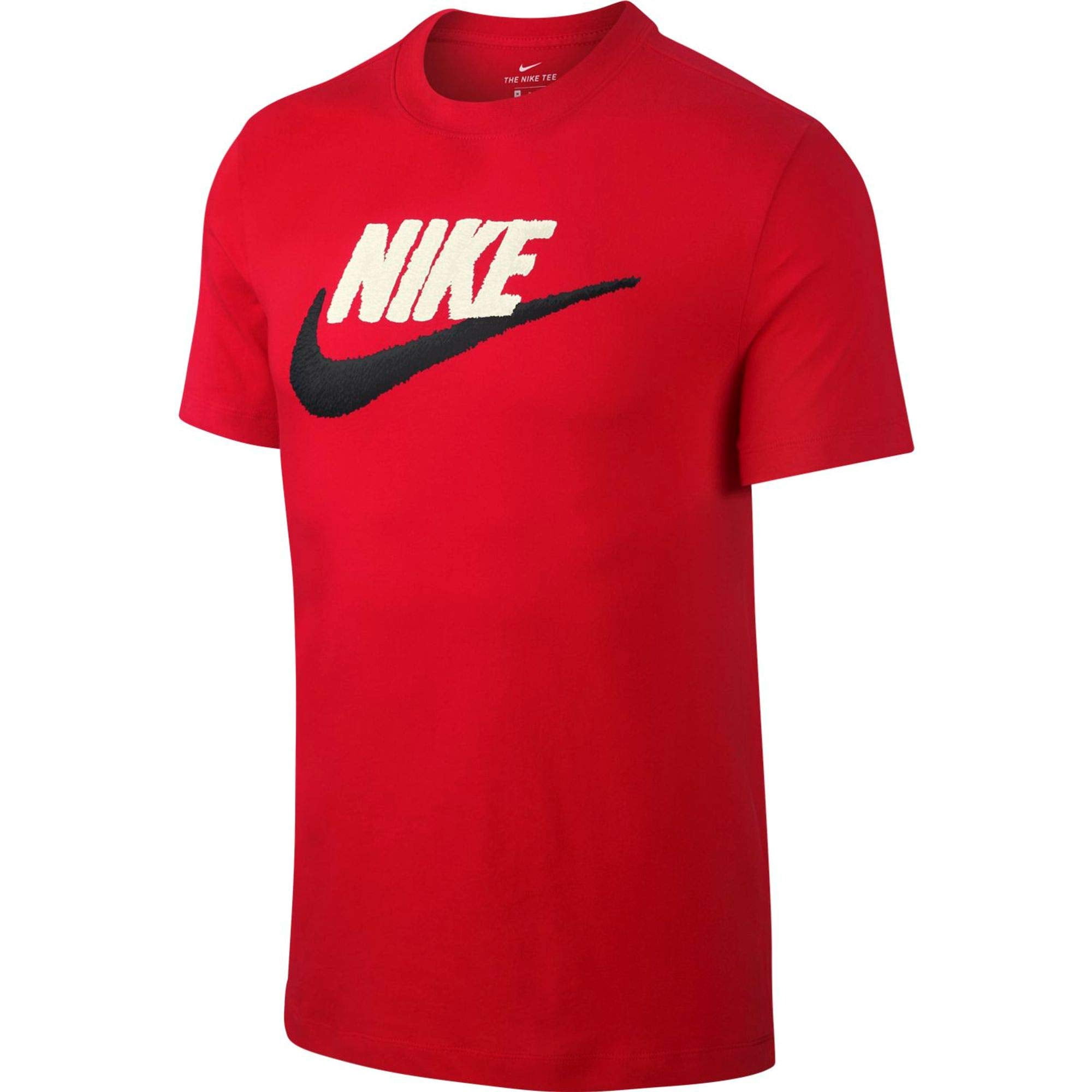 Nike Sportswear Men's Crew Neck Shirts for Men Swoosh, University Red/Sail/Black, | Walmart Canada
