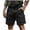 Black, variant on Mgmyaa Mens Wild Cargo Shorts Durability 2025 Summer Hiking Short Cargo Pants