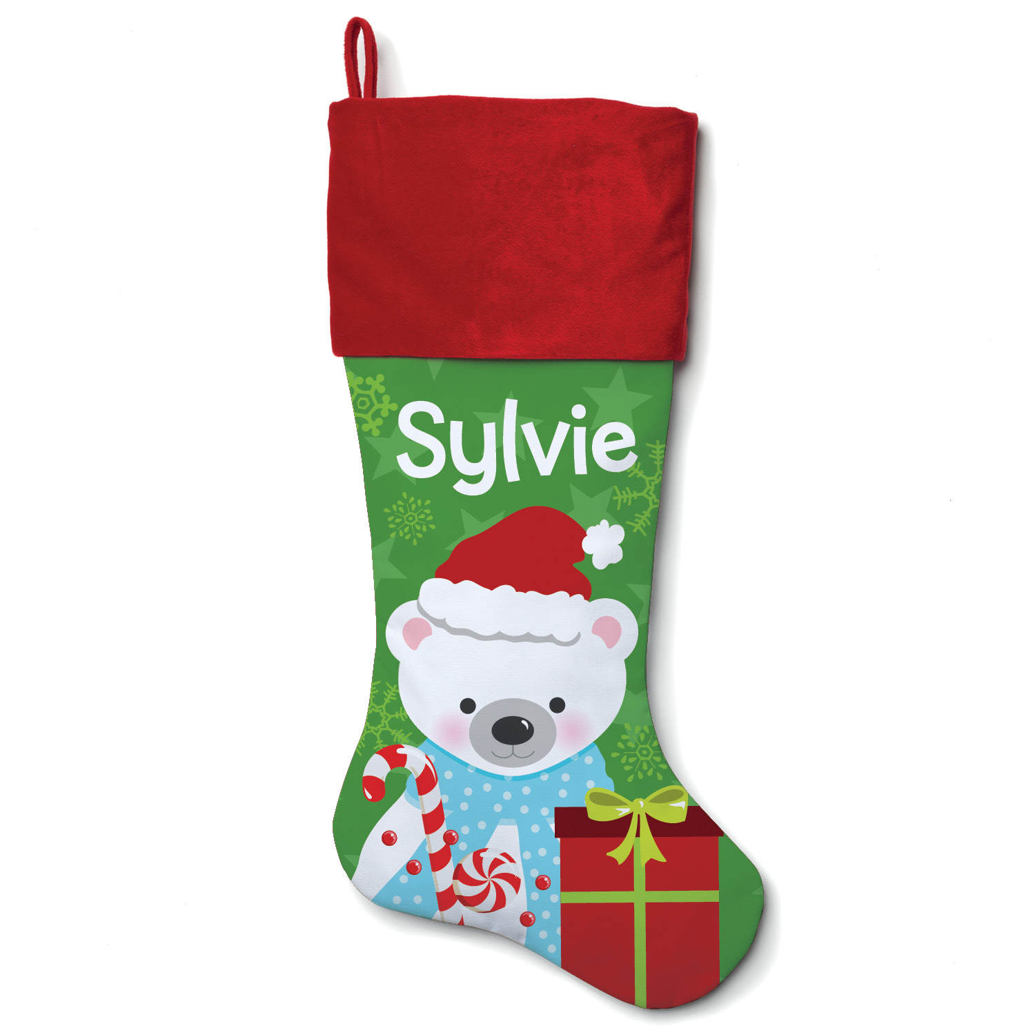 Owl, Fox, Reindeer or Polar Bear Personalized Christmas Stocking