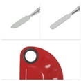 thumbnail image 3 of Unique Bargains 1 Set Foundation Spatula and Palette Set Semicircle Makeup Artist Tools Red, 3 of 5