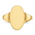 thumbnail image 4 of 14K Yellow Gold Ring Band Signet 15.0x9.0mm Open Back, Size 5, 4 of 5