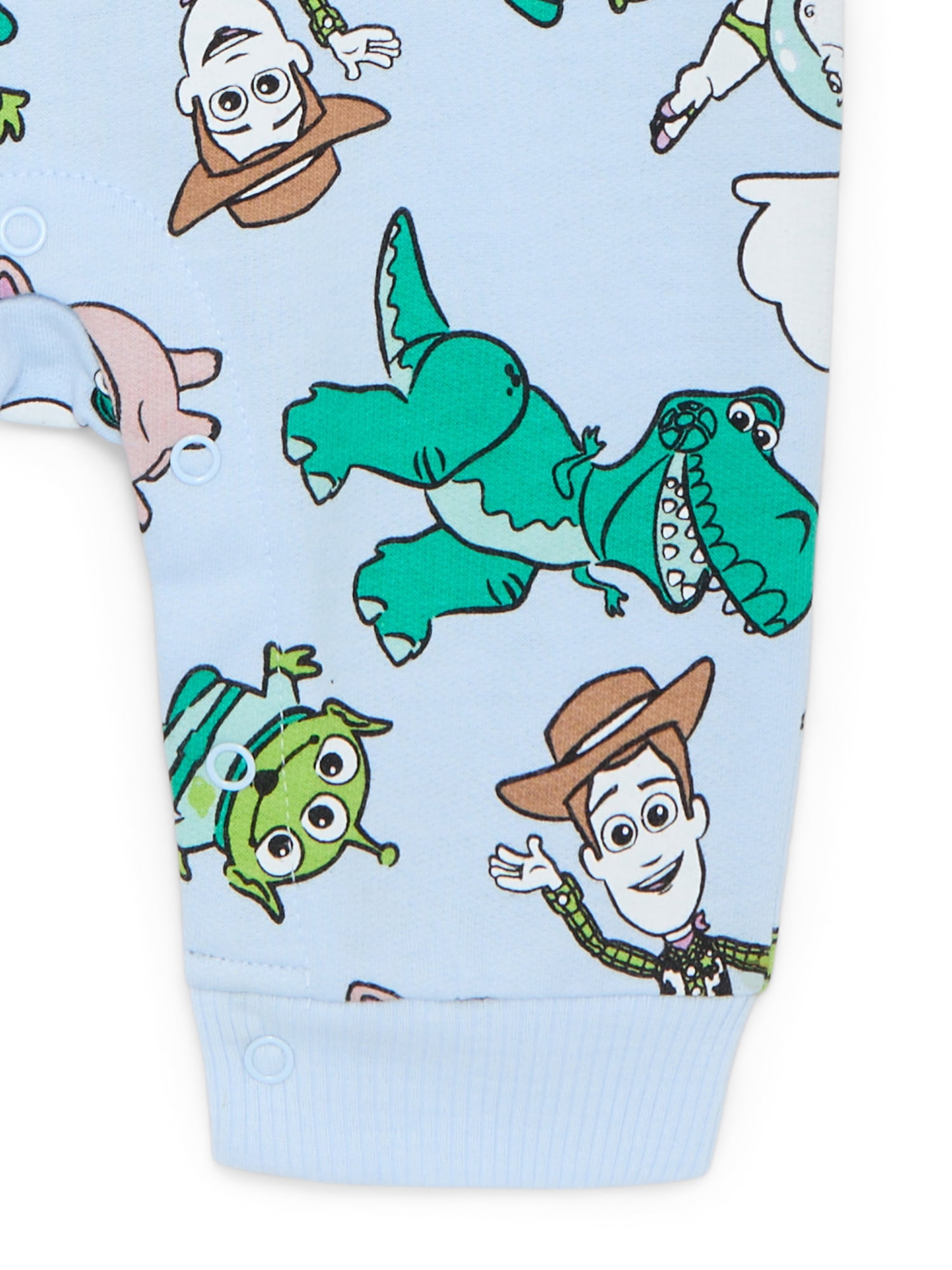 Toy Story Baby Allover Print Romper with Long Sleeves, Sizes 0/3M-24M