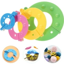 LIFKOME 8-Piece Pom Pom Maker Set for Crafting with Multiple Sizes Fluff Tools for Projects and Yarn Crafts