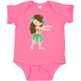 thumbnail image 3 of Inktastic Brown Haired Hula Girl Girls Baby Bodysuit, 3 of 5