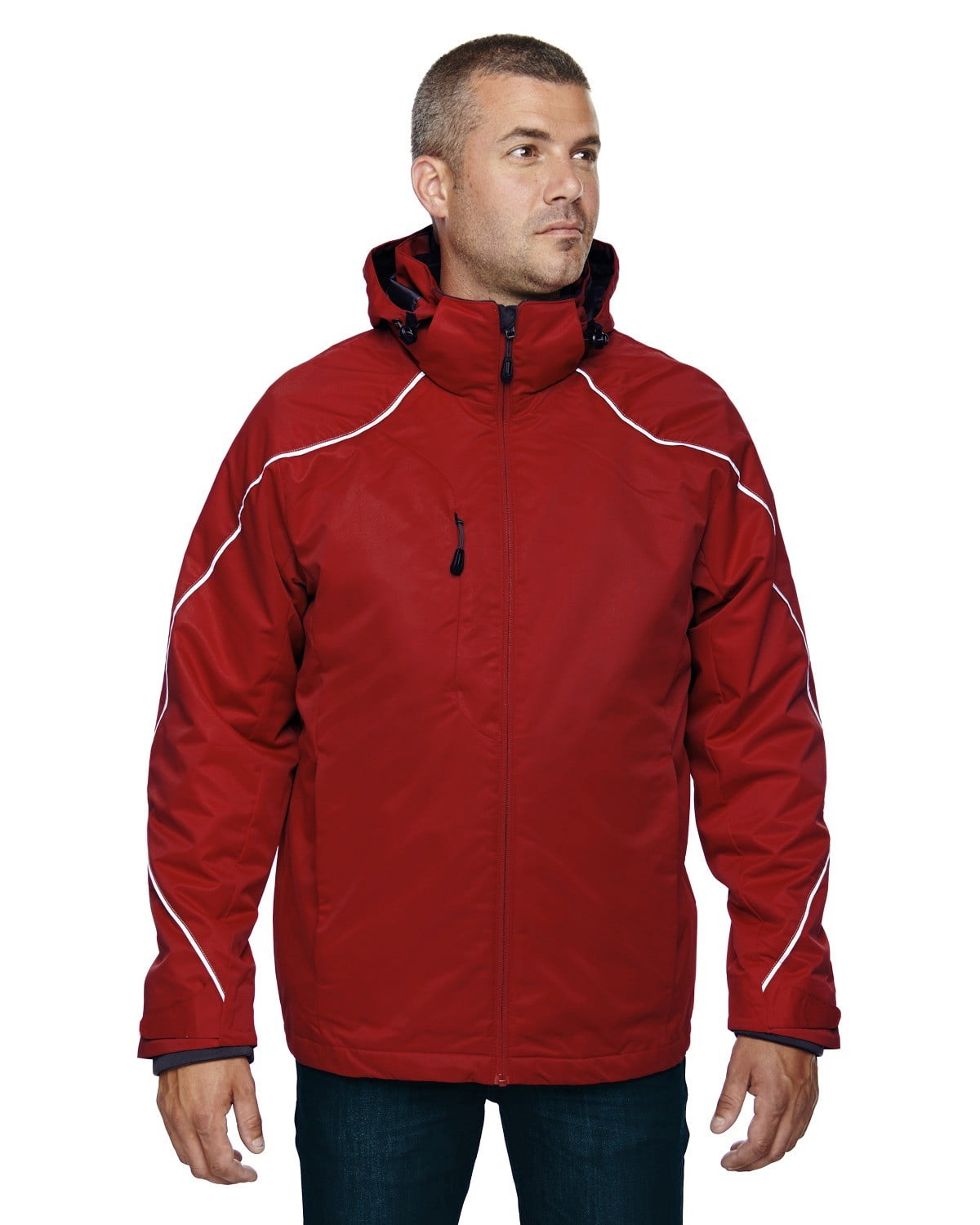 North End 88196T Men's Tall Angle 3-in-1 Jacket with Bonded Fleece ...