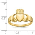 thumbnail image 2 of 14k Yellow Gold Mens Claddaugh Ring - 3.4 Grams - Size 9.75, 2 of 2