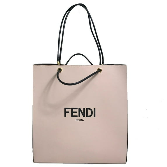 Pre-Owned Fendi 8BH383 bag medium Tote Bag Pink Beige Light pink (Good)