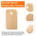 thumbnail image 4 of Uxcell 3pcs Pottery Ribs Trimming Tools Beech Pottery Profile Shaping, 4 of 6