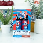 ICEE Shaved Ice Slushie Syrup Blue Raspberry & Cherry 2 Pack