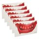 thumbnail image 4 of Pegatinas de tatuaje de boca de Halloween, maquillaje de broma de terror, papel para tatuaje temporal, decoración artesanal para escenario artístico de Cosplay de Navidad, 4 of 8