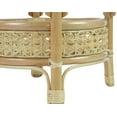 thumbnail image 3 of Set of 2 Bali Lounge Swivel Rocking Chairs with Floral Cushions and Pelangi Round Coffee Table Natural Rattan Wicker Handmade, Natural Color, 3 of 9