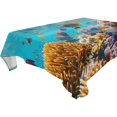 thumbnail image 5 of Ryvnso Fishes in Sea Rectangle Table Cloth Tablecover Dinning Tablecloth 54"x54", 5 of 8