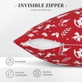 thumbnail image 5 of Square Throw Pillow Covers with Core, Funny Red Christmas Decoration Pillows for Sofa Beds, 16"x16", 5 of 9