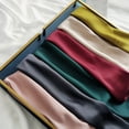 thumbnail image 2 of 2023 Nueva moda de verano bufanda cuadrada de seda sólida para mujer banda de satén para el cuello banda para el cabello suave playa hijab cabeza fular femenino envío gratis, 2 of 5