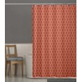 thumbnail image 4 of S4Sassy Orange Stencil Damask Bathroom Decor Shower Waterproof Curtain Drapes Resistant-60 x 75 Inch, 4 of 6