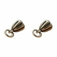 thumbnail image 1 of Shengyu 2Pcs Lotus Silver Mini Lightness Charm Pendant Pendants All-match Wide Application Jewelry Accessory Decorative Bracelet Small Obsolescence Large, 1 of 1