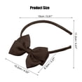 thumbnail image 2 of Unique Bargains Bow Headband Fashion Cute Polyester Hairband for Teenager Brown 5.9x4.4 Inch, 2 of 7