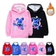 thumbnail image 2 of Nueva sudadera con capucha de Disney para niños, sudaderas con capucha acolchadas cálidas de otoño e invierno, bonitas camisetas con patrón de punto de figura de Anime, regalo para niño y niña, 2 of 5